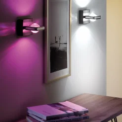 Q-Smart-Home Kontrollerbar LED-væglampe Fisheye, fjernbetjening