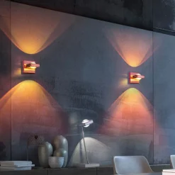 Q-Smart-Home Kontrollerbar LED-væglampe Fisheye, fjernbetjening