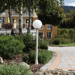 Albert Leuchten KRISTALLKUGEL gadebelysning i hvid