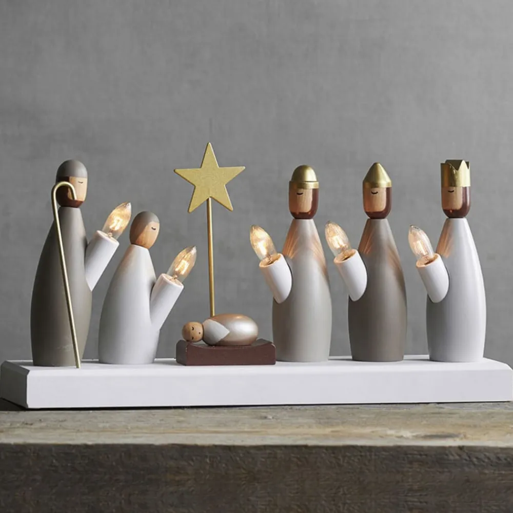 STAR TRADING Krubba vinduesstage, 5 lyskilder