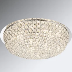Krystal loftlampe Emilia med LED-pære^Globo Sale