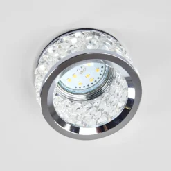 Krystalbesat indbygningslampe Iwen, krom^ORION New