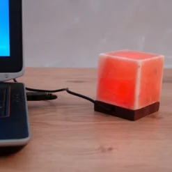 Wagner Life Dekorationsbelysning|Bordlamper>Kubus bordlampe med USB-tilslutning