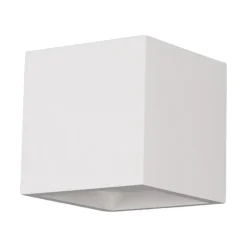 Lindby Kubusformet LED-væglampe Marita lavet af gips