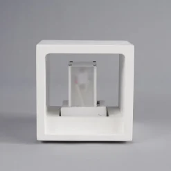 Lindby Kubusformet LED-væglampe Marita lavet af gips