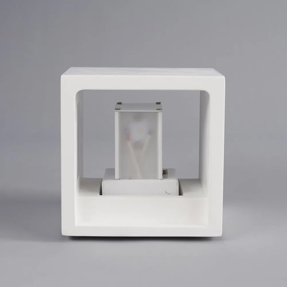 Lindby Kubusformet LED-væglampe Marita lavet af gips