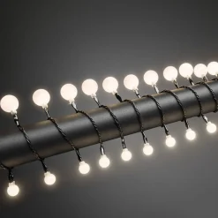 Konstsmide Christmas Dekorationsbelysning|Julepynt>Kuglelampekæde LED varm hvid 80-flg.