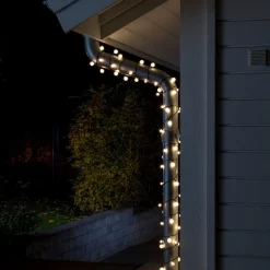 Konstsmide Christmas Dekorationsbelysning|Julepynt>Kuglelampekæde LED varm hvid 80-flg.