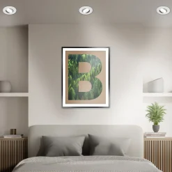 Kulana A indbygningslampe, mat krom, 4000K, sæt med 3 stk^Briloner Hot