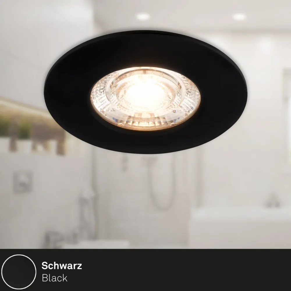 Briloner Kulana Mini indbygget spotlight LED IP44 3 st sort
