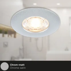 Briloner Kulana Mini indbygget spot med LED IP44 3er krom