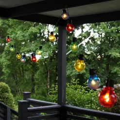 Kulørt Partal LED-lyskæde, med 16 pærer^STAR TRADING Hot