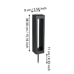 Lampe med jordspyd 48934, sort^EGLO Online