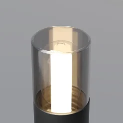 Maytoni Lampe med jordspyd GLIDE, grafit, højde 37 cm, IP54, G9