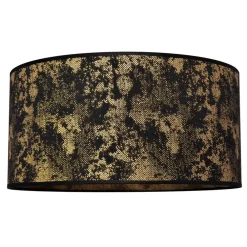 HELAM Lampeskærm Abba E27 Ø 40/højde 20 cm sort/guld