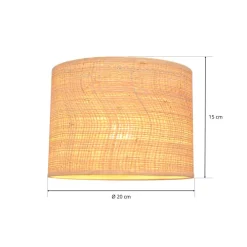 Lampeskærm Abba E27 Ø20/højde 15 cm, rattan^HELAM Outlet