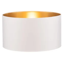 HELAM Lampeskærm Alba, Ø 45 cm, E27, hvid/guld