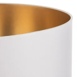 HELAM Lampeskærm Alba, Ø 45 cm, E27, hvid/guld