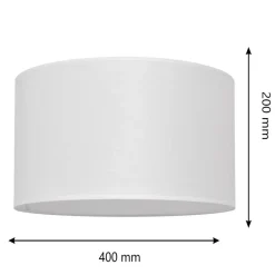 HELAM Lampeskærm Alba, Ø 40 cm, E27, hvid