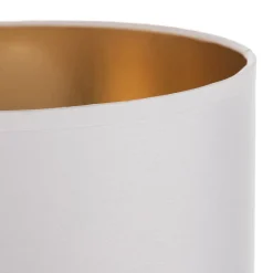 HELAM Lampeskærm Alba, Ø 20 cm, E27, hvid/guld