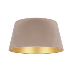 Lampeskærm Cone højde 25,5 cm, beige/guld^Duolla