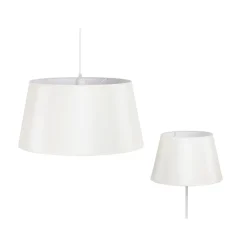 Duolla Lampeskærm Cone højde 25,5 cm, chintz ecru/hvid