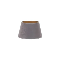 Duolla Lampeskærm Cone højde 18 cm, grå/guld
