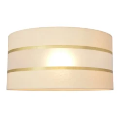HELAM Lampeskærm Helen E27 Ø40/højde 20 cm creme/guld