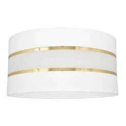 HELAM Lampeskærm Helen E27 Ø40/højde 20 cm hvid/guld