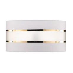 HELAM Lampeskærm Helen E27 Ø40/højde 20 cm hvid/guld