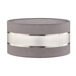 HELAM Lampeskærm Helen E27 Ø40/højde 20 cm grå/sølv