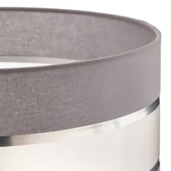 HELAM Lampeskærm Helen E27 Ø40/højde 20 cm grå/sølv
