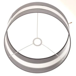 HELAM Lampeskærm Helen E27 Ø40/højde 20 cm grå/sølv