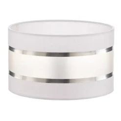 Lampeskærm Helen E27 Ø25/højde 15 cm hvid/sølv^HELAM Sale