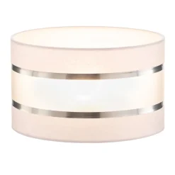 Lampeskærm Helen E27 Ø25/højde 15 cm hvid/sølv^HELAM Sale