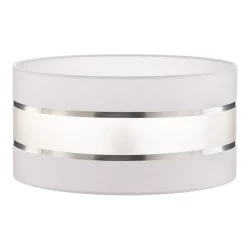 Lampeskærm Helen E27 Ø40/højde 20 cm hvid/sølv^HELAM Sale