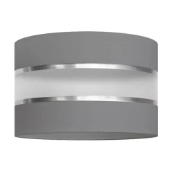 HELAM Lampeskærm Helen E27 Ø25/højde 15 cm grå/sølv