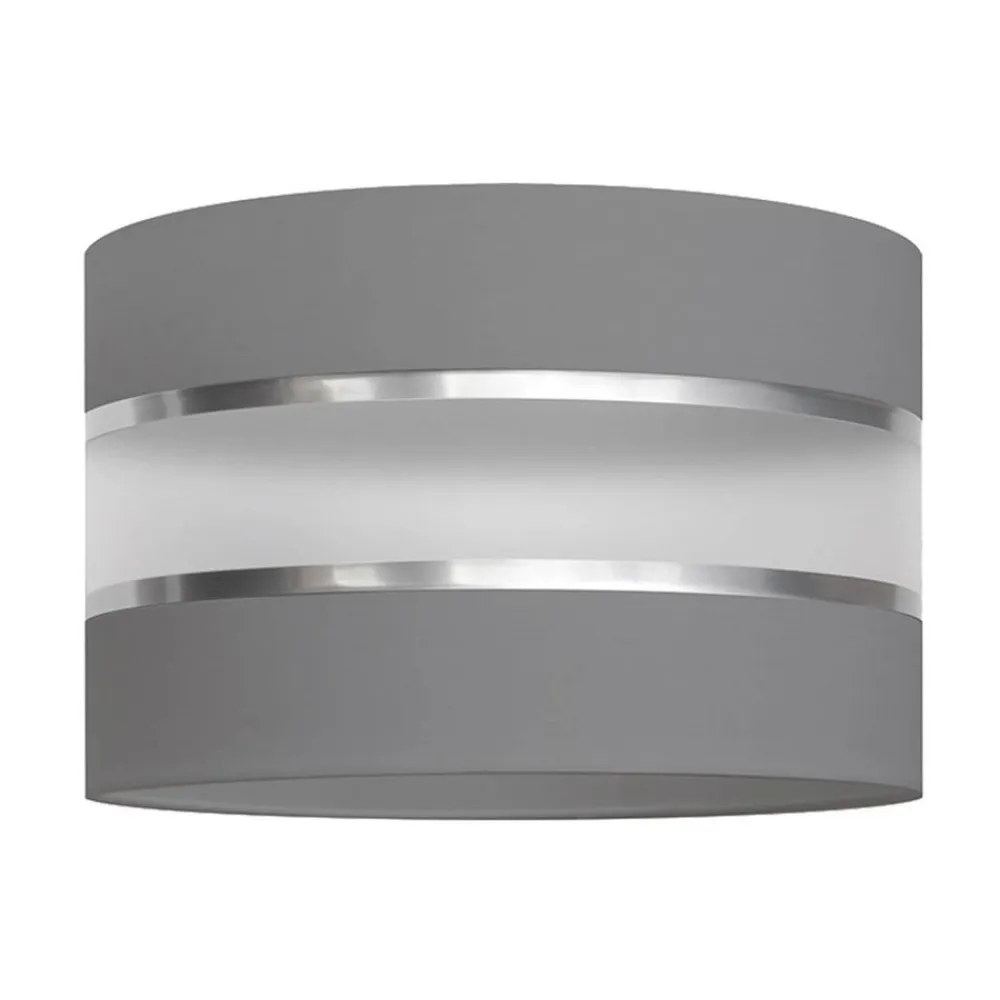 HELAM Lampeskærm Helen E27 Ø25/højde 15 cm grå/sølv