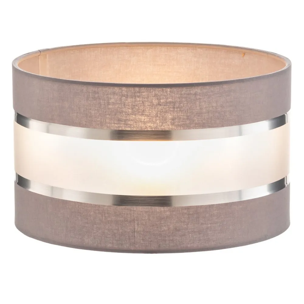 HELAM Lampeskærm Helen E27 Ø25/højde 15 cm grå/sølv