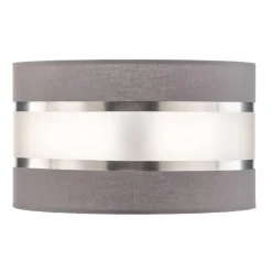 HELAM Lampeskærm Helen E27 Ø25/højde 15 cm grå/sølv
