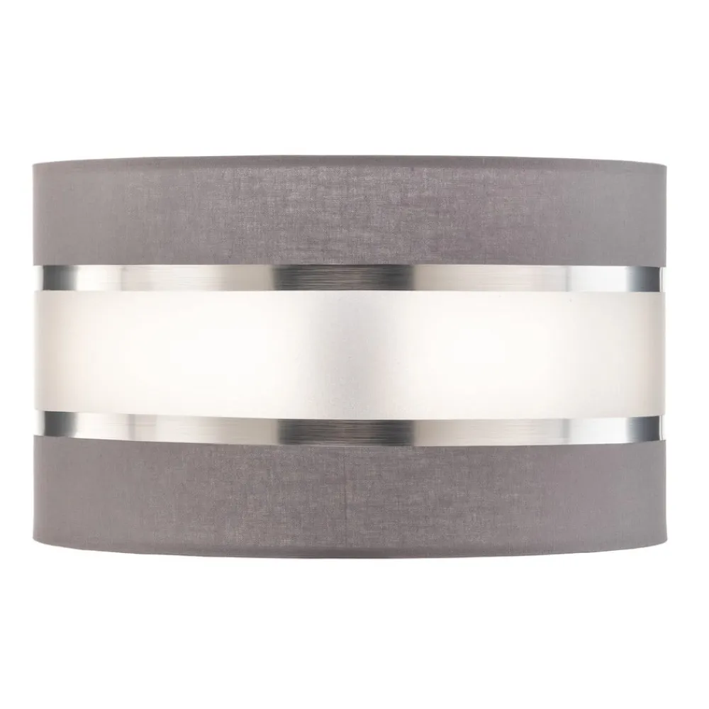 HELAM Lampeskærm Helen E27 Ø25/højde 15 cm grå/sølv