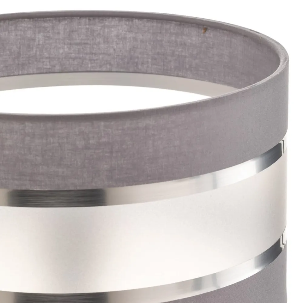 HELAM Lampeskærm Helen E27 Ø25/højde 15 cm grå/sølv