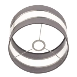 HELAM Lampeskærm Helen E27 Ø25/højde 15 cm grå/sølv