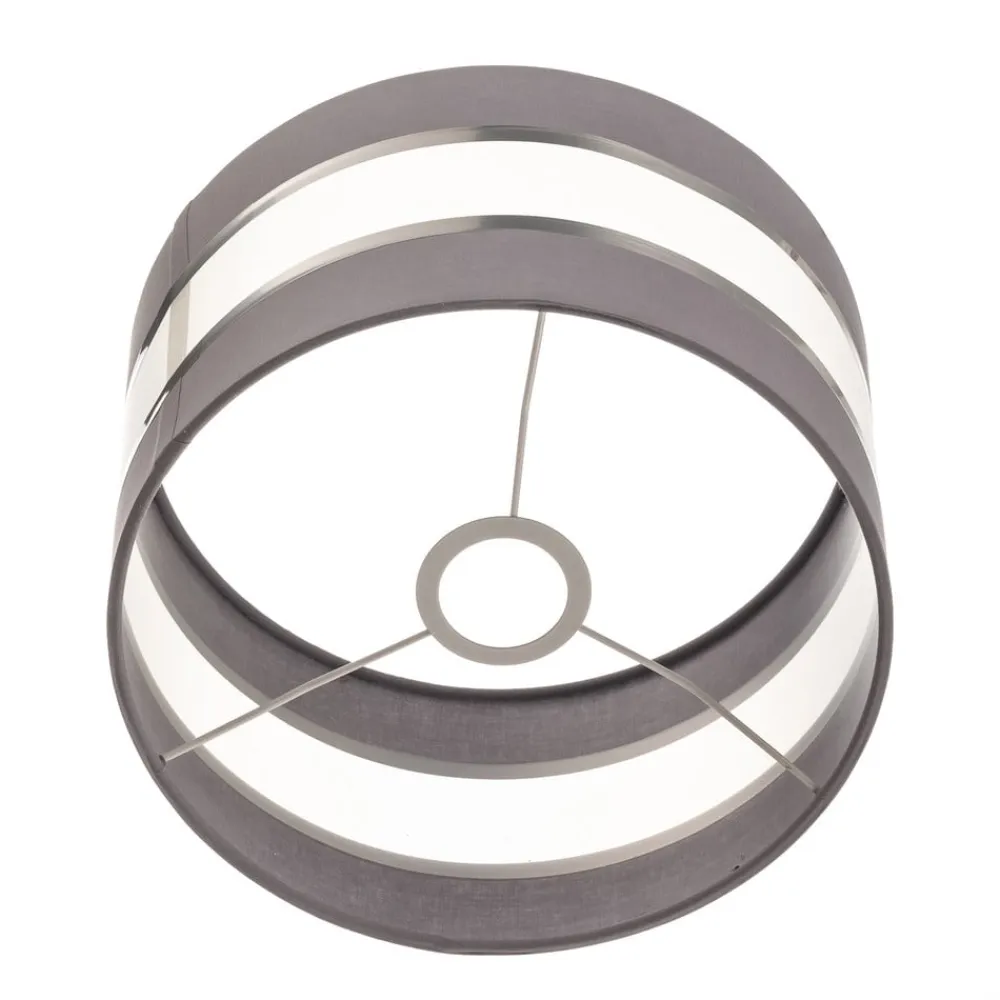 HELAM Lampeskærm Helen E27 Ø25/højde 15 cm grå/sølv