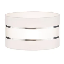 HELAM Lampeskærm Helen E27 Ø35/Højde20cm hvid/sølv