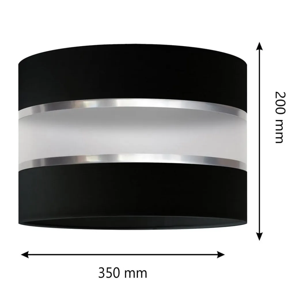 Lampeskærm Helen E27 Ø35/Højde20cm sort/sølv^HELAM Best