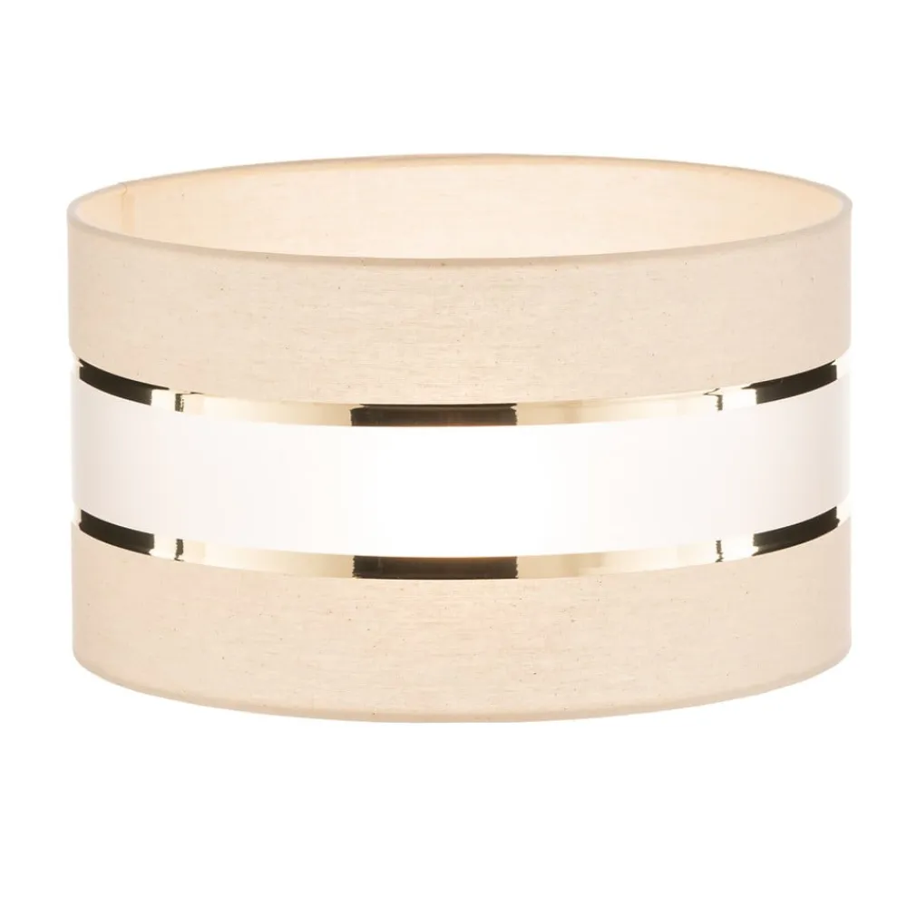 Lampeskærm Helen E27 Ø35/Højde20cm ecru/guld^HELAM Best