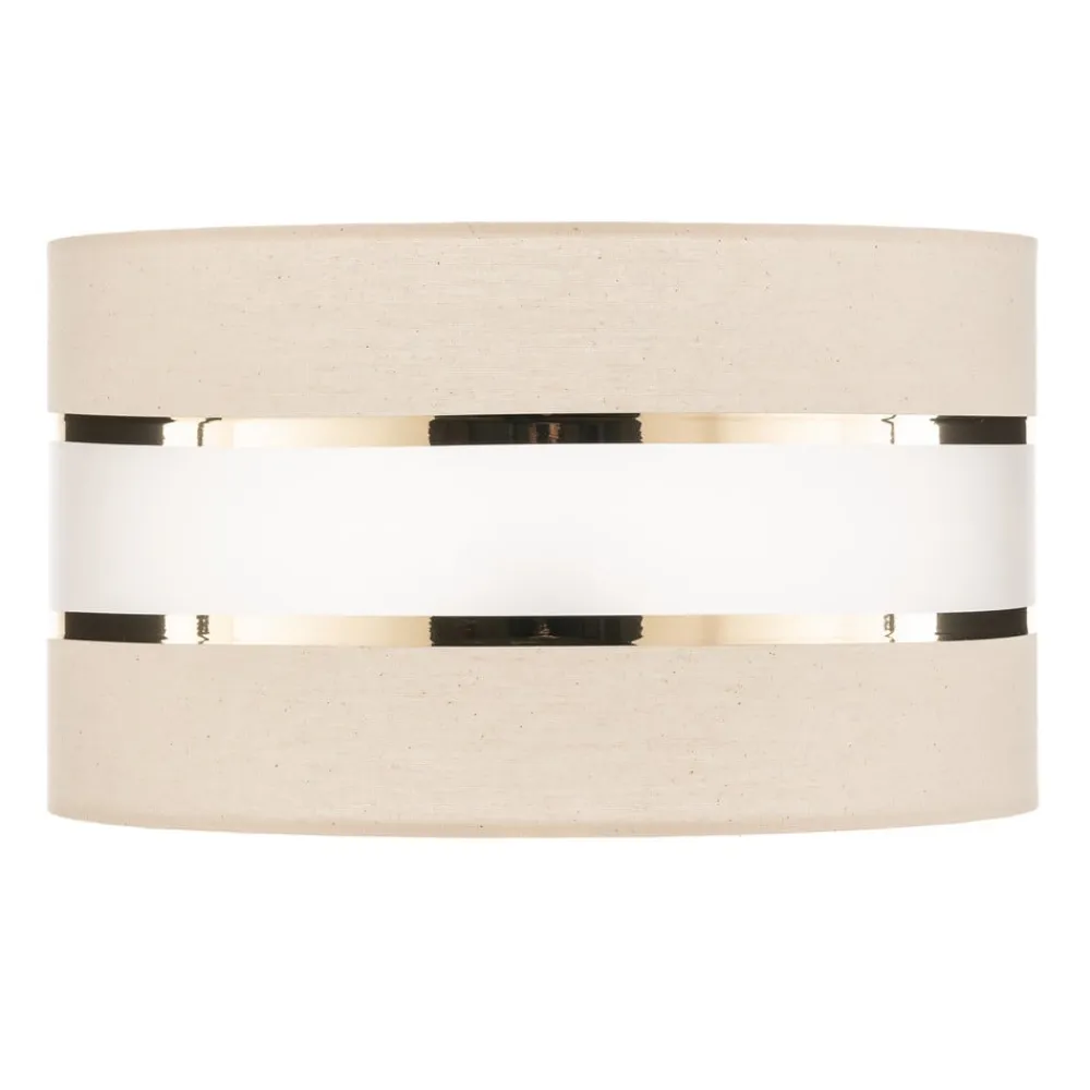 Lampeskærm Helen E27 Ø35/Højde20cm ecru/guld^HELAM Best