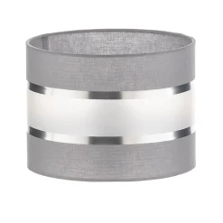 Lampeskærm Helen E27 Ø20/Højde15cm grå/sølv^HELAM