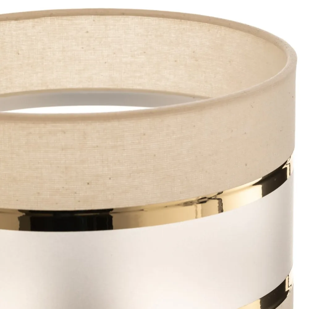 HELAM Lampeskærm Helen E27 Ø20/Højde15cm ecru/guld